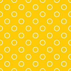 Seamless pattern with white polka dots on a sunny vector