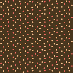 brown background different dots polka in scatter vector image