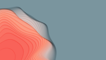 gray to red paper layers 3d abstract gradient vector image