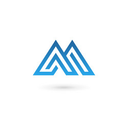Letter m mosaic logo icon design template elements