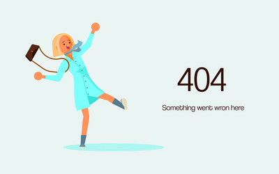 404 error not found web page vector image