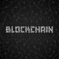 blockchain distributed ledger technology vector image