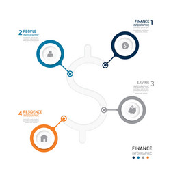 Data Process & Workflow Chart vector image