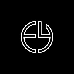 Ey logo monogram with slash style design template Vector Image