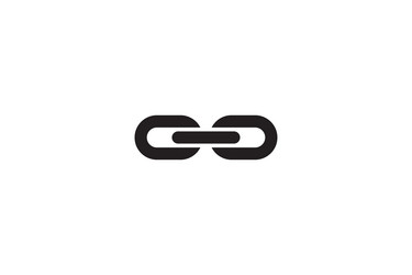 chain link icon connection sign linked interface vector image