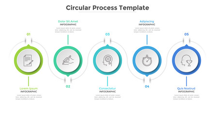 modern infographic template vector