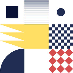 simple geometric pattern design with basic vector image