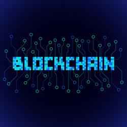 blockchain distributed ledger technology vector image