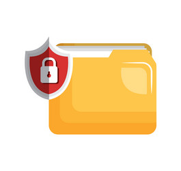 security data information flat icons vector