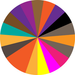 Segmented circle pie graph chart infographics vector