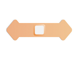 medical plaster adhesive bandage or sticking Vector Image