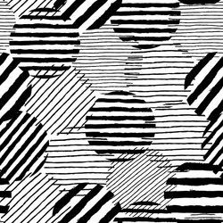 irregular dots brush strokes pattern seamless vector image