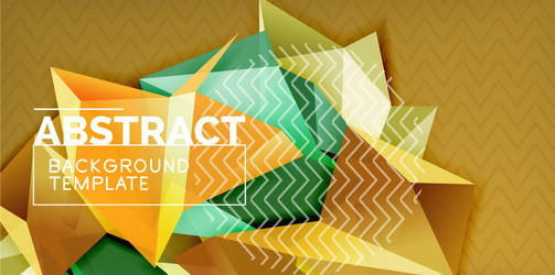 triangular low poly background design vector image