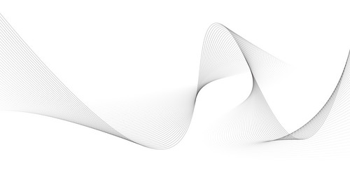 abstract curved lines of fluid motion vector image