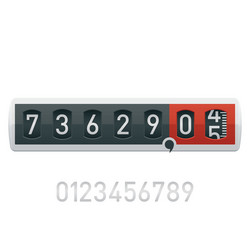 Digital Counter Display vector image