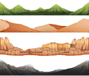 seamless background with different views vector image