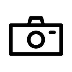 camera icon suitable for user interface element vector image