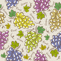 Grape Pattern Background vector image