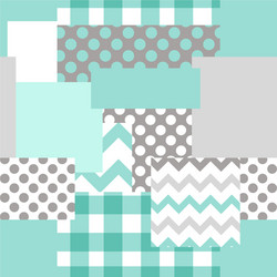 Patchwork seamless pattern vector