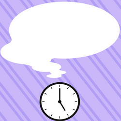 presenter with conversation bubble showing new vector image