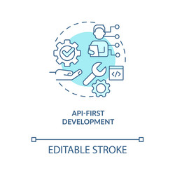 API First Development Icon vector image