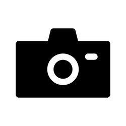 Camera icon suitable for user interface element vector