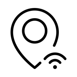 for tracking locations with wireless sensor vector image