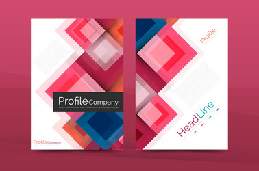 set of front and back a4 size pages business vector image