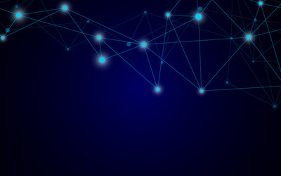 abstract connection background with lines and dots vector image