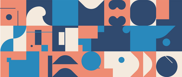 abstract pattern graphics with simple geometric vector image