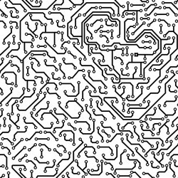 Computer Circuit Board Pattern vector image