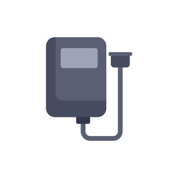 external hard drive connecting to computer via vector image