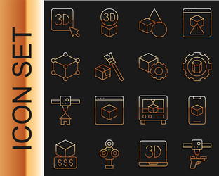 set line 3d printer gun software setting basic vector image