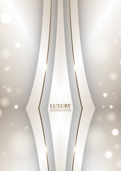 3d luxury abstract vertical background with bokeh vector image