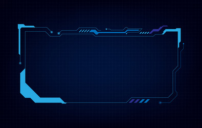 abstract hud ui gui future futuristic screen vector image