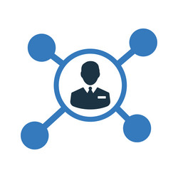 network complex connection icon simple editable vector image