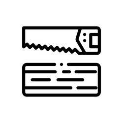 carpentry icon thin linear style design isolated vector image