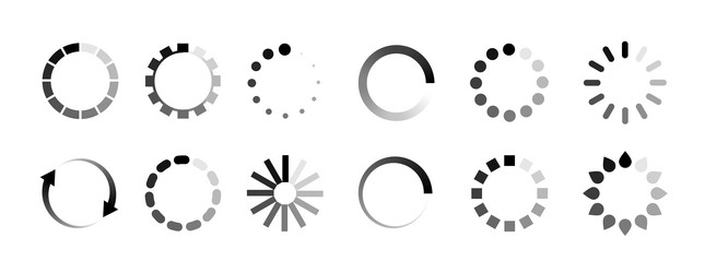 load buffer icon circle preloader symbol vector image