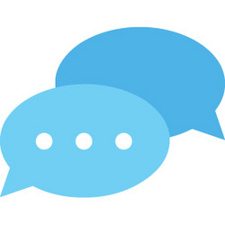 message flat web icon concept vector image