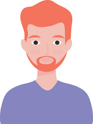 Male Avatar Icon or Portrait. Handsome Young Man Face with Beard Stock  Vector - Illustration of looking, avatar: 187127123