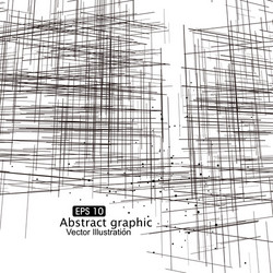 dot and line composition abstract graphics vector image