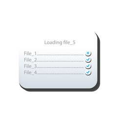 flat ui loading files vector image