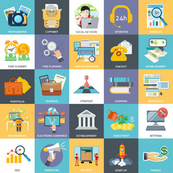 main business processes activities and components vector image