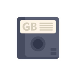 save icon showing floppy disk representing gb vector image
