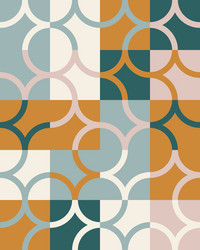 scandinavian artwork pattern design vector image
