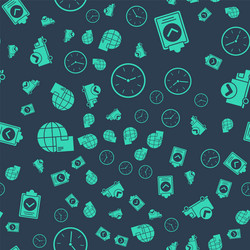 set clock verification delivery list clipboard vector image