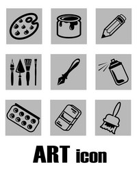 Art supplies vector vectors hi-res stock photography and images - Alamy