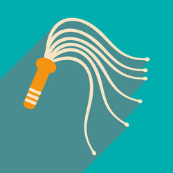 flat with shadow icon and mobile application vector image