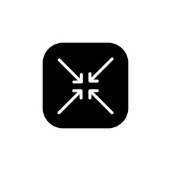 minimize arrow and re size icon application vector image