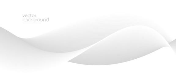 smooth flow of wavy shape with gradient abstract vector image